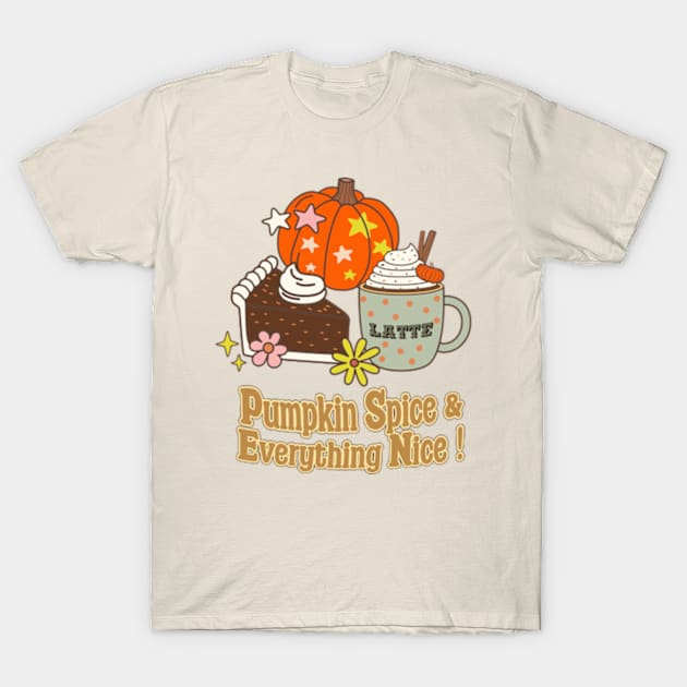 Pumpkin Spice and Everything Nice graphic T-Shirt by BIBLIOTEECA